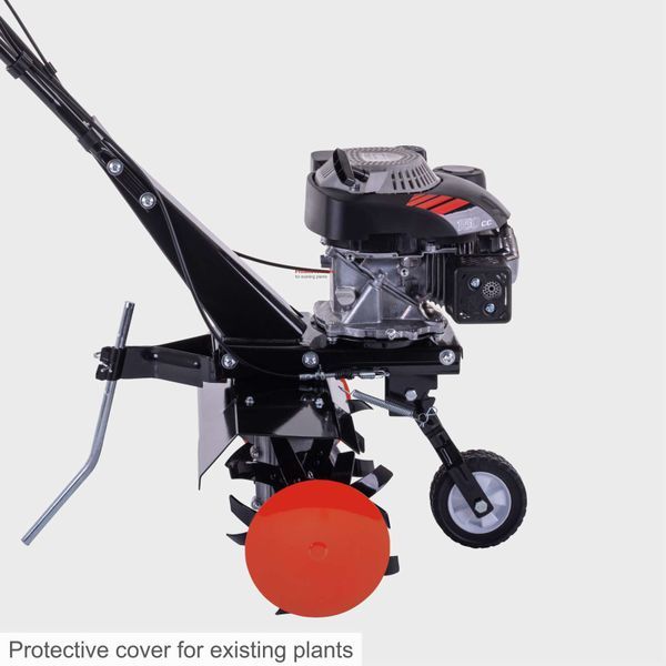 Scheppach MTP560 Tiller Cultivator, 3.7hp Petrol Engine, 560mm Working Width, 260mm Hoeing Depth, 24 Blades Scheppach MTP560 Tiller Cultivator, 3.7hp Petrol Engine, 560mm Working Width, 260mm Hoeing Depth, 24 Blades